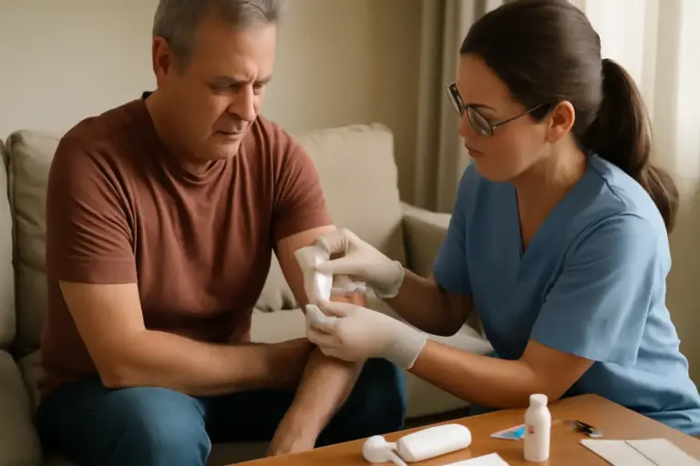 Come avviene la medicazione delle ferite a domicilio? Le tecniche professionali che fanno la differenza nel recupero
