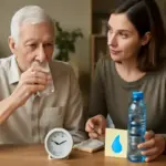 Prevenire la disidratazione: trucchi per aiutare l’anziano a bere con regolarità