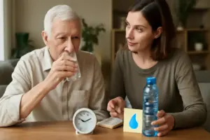 Prevenire la disidratazione: trucchi per aiutare l’anziano a bere con regolarità