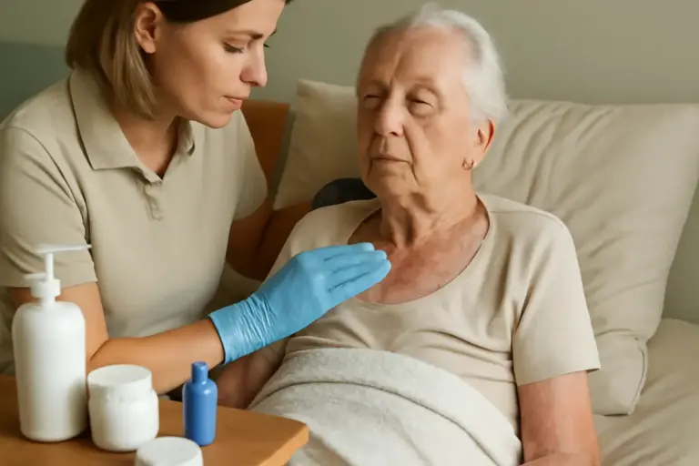 Trattamento della cute anziana a domicilio: i prodotti giusti per prevenire arrossamenti e infezioni